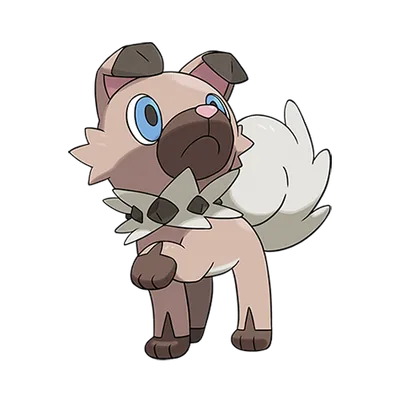 Rockruff official artwork
