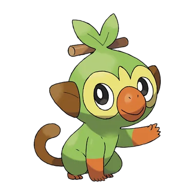 Grookey official artwork