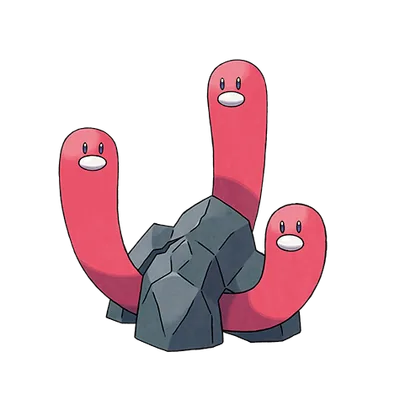 Wugtrio official artwork